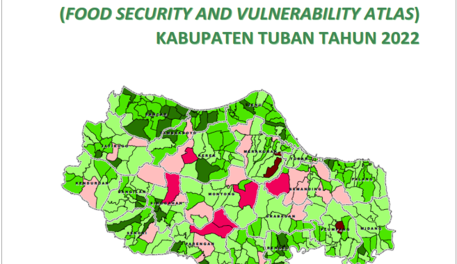 Peta Ketahanan dan Kerentanan Pangan (Food Security and Vulnerability Atlas) Kabupaten Tuban Tahun 2022