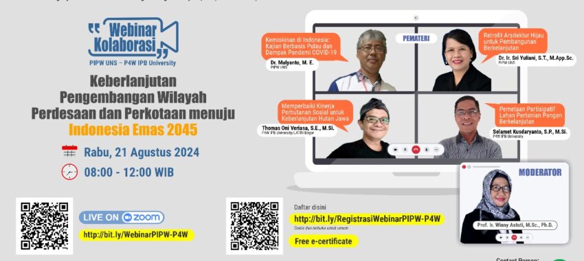 Webinar Kolaborasi PIPW LPPM UNS dan P4W IPB University