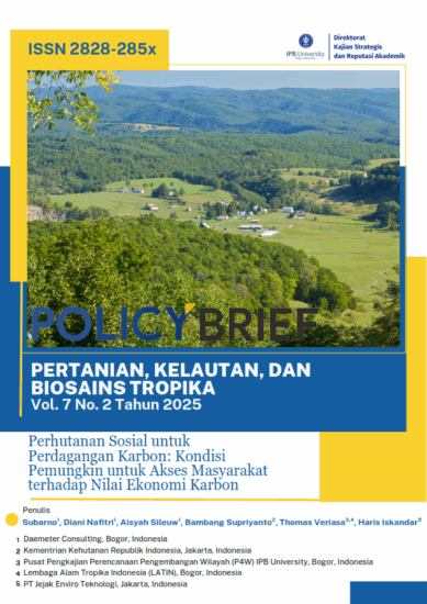 Perhutanan Sosial untuk Perdagangan Karbon: Kondisi Pemungkin untuk Akses Masyarakat terhadap Nilai Ekonomi Karbon