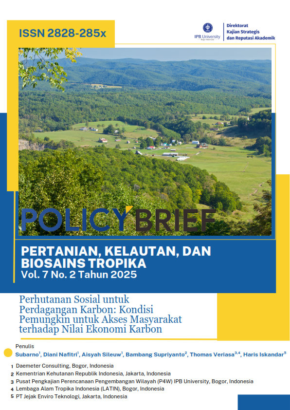 Perhutanan Sosial untuk Perdagangan Karbon: Kondisi Pemungkin untuk Akses Masyarakat terhadap Nilai Ekonomi Karbon