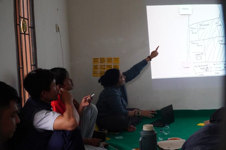 Pelatihan Pemetaan Partisipatif  untuk Ketahanan Air Desa Kebonpeuteuy
